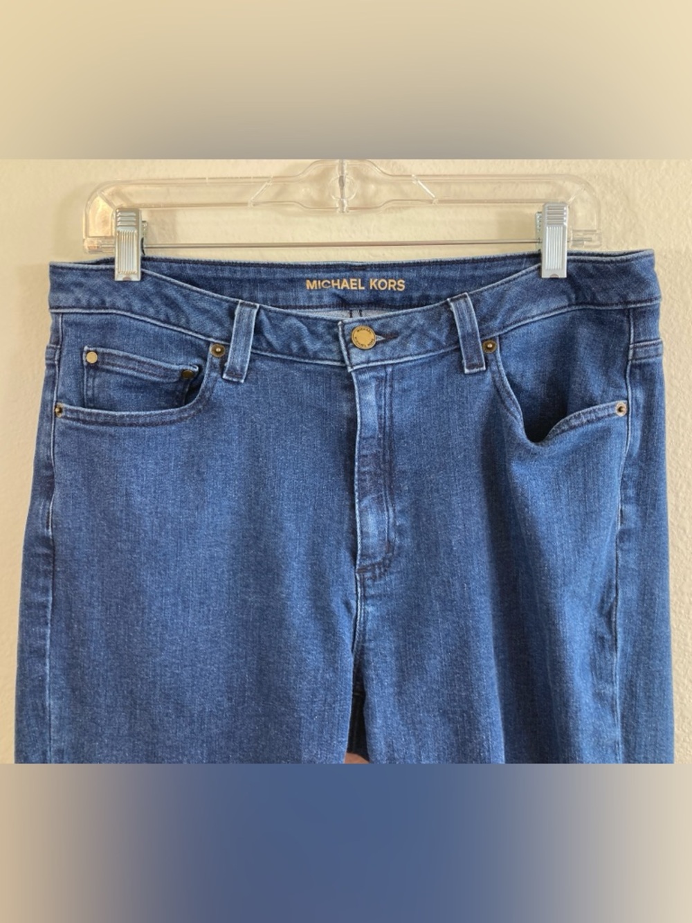 Michael Kors Selma Skinny Jeans Women’s Size 12 Denim Blue Stretch - Picture 3 of 13